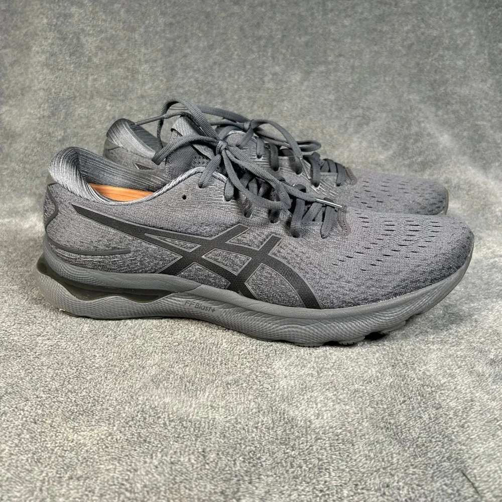 ASICS Gel-Nimbus 24 Mens Running Shoes Gray Sheet Rock Black 1011B359 Size 12